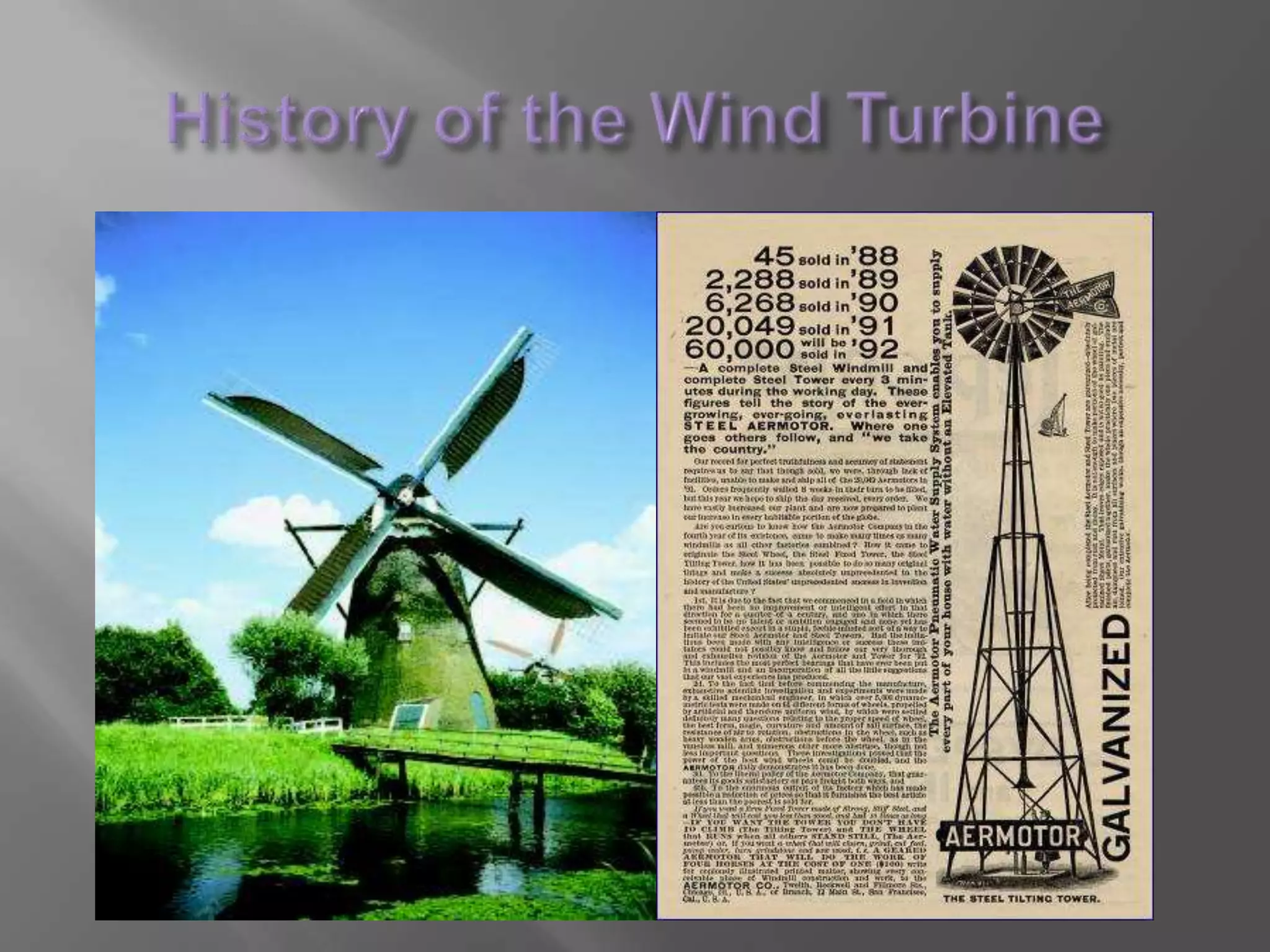 History of the Wind Turbine