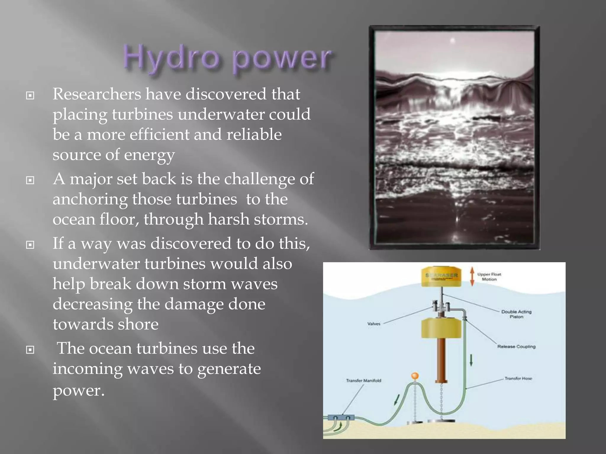 Each panel contains many solar cells that collect light energy and turn it into electricity, if this technology can be improved upon, solar energy may become a more reliable option in the future