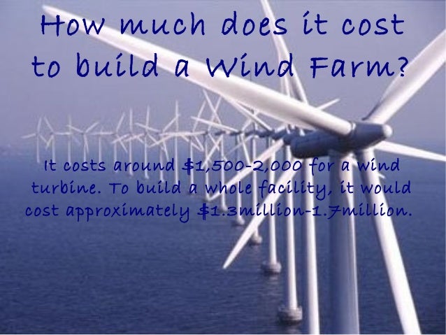 how much do wind turbines cost