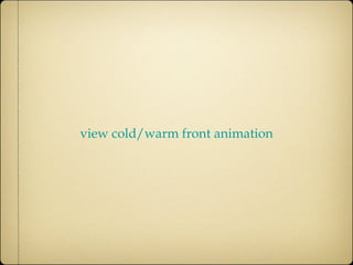 view cold/warm front animation 