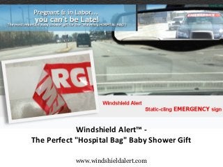 www.windshieldalert.com
 Windshield Alert™ - 
The Perfect "Hospital Bag" Baby Shower Gift
 