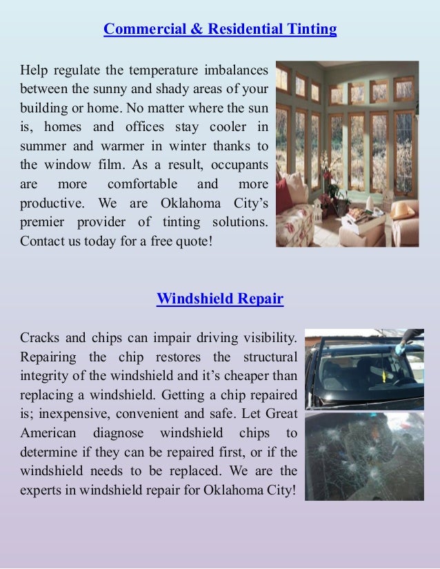 Windshield crack repair & replacement oklahoma city