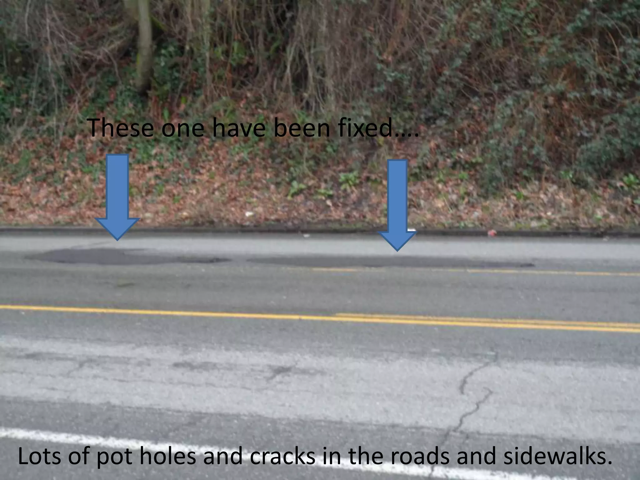 Notice all the power lines and transmission towers.Most main roads are clean.