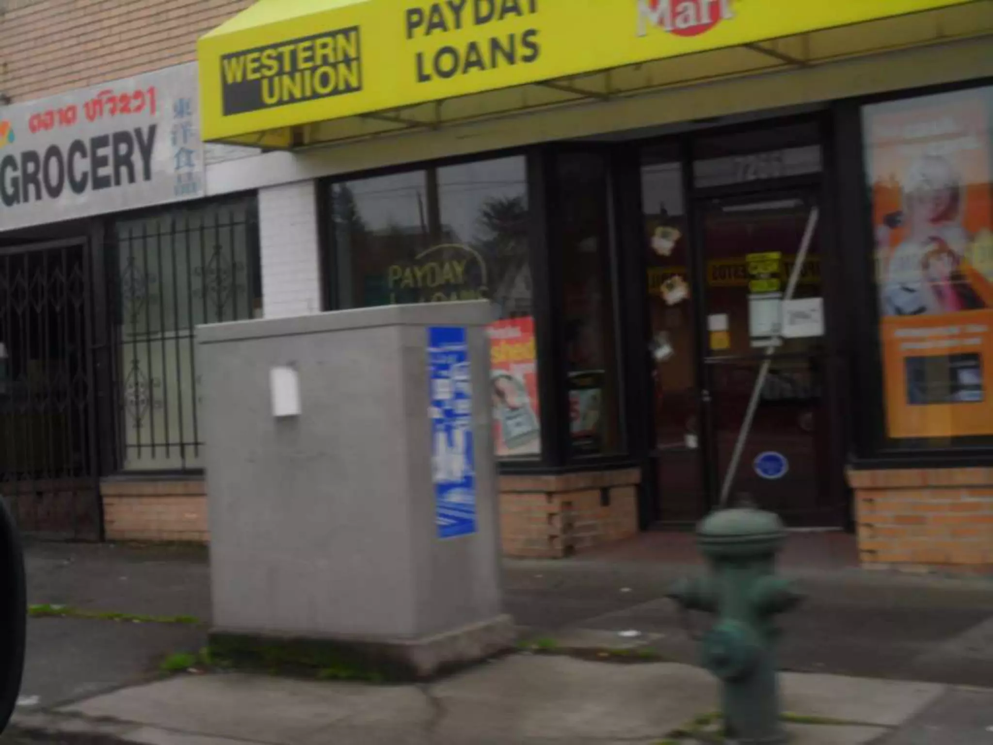 Many stores and restaurants.