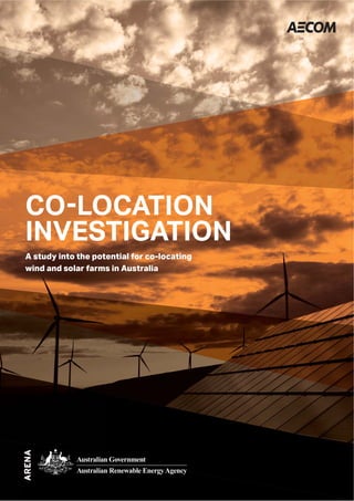 A study into the potential for co-locating
wind and solar farms in Australia
 