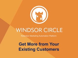 Retention Marketing Automation Platform
Get More from Your
Existing Customerssales@windsorcircle.com +1 (877) 848-4113
Retention Marketing Automation Platform
Get More from Your
Existing Customers
 