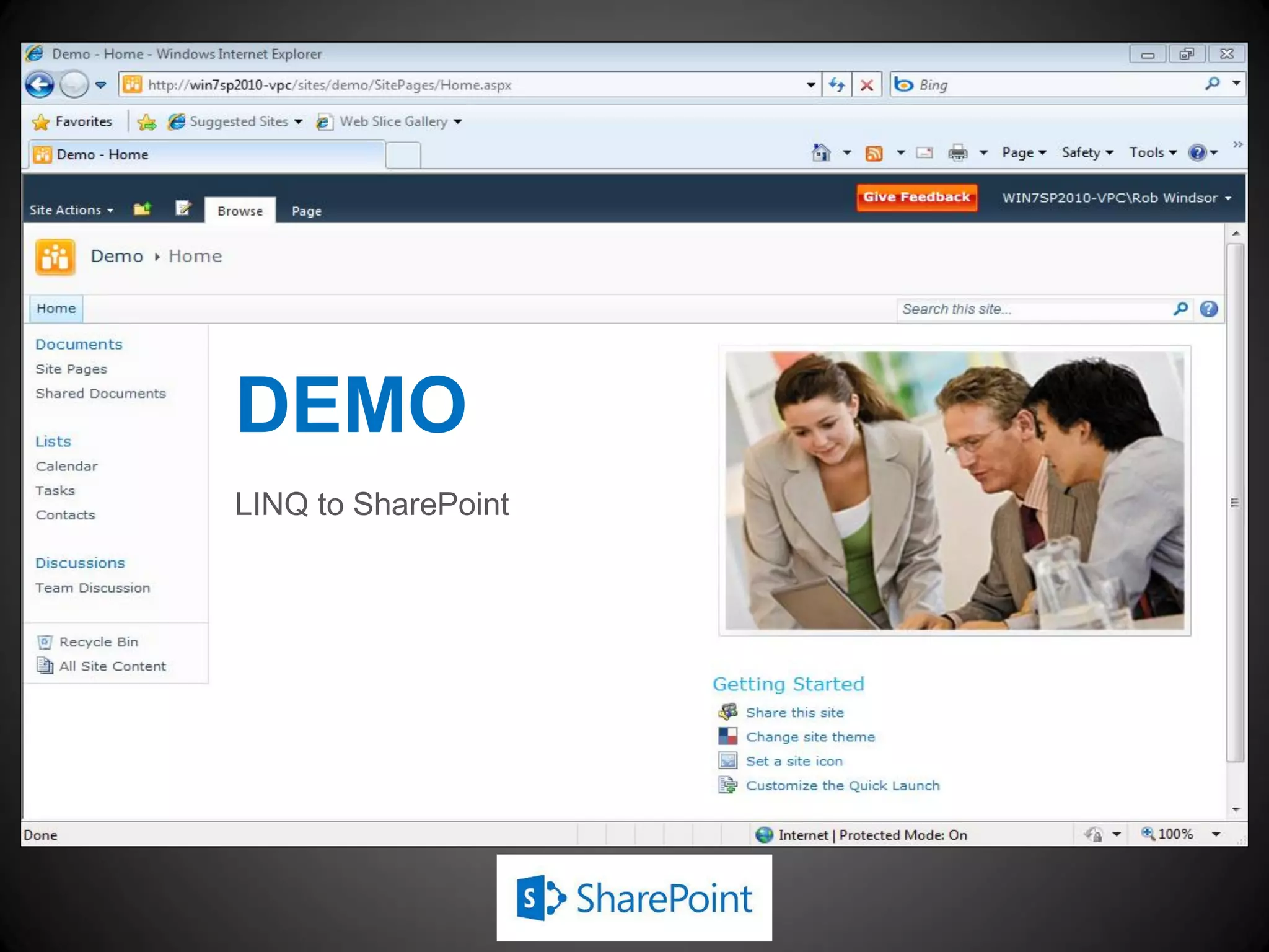DEMO
LINQ to SharePoint
 