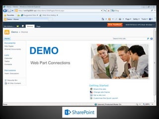 DEMO
Web Part Connections
 