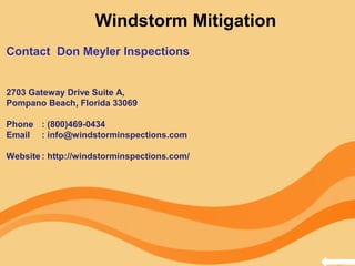 Windstorm mitigation | PPT
