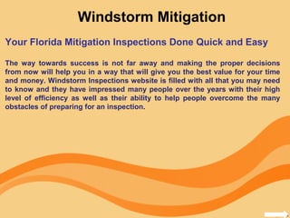 Windstorm mitigation | PPT