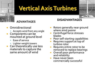 Distributed PowerLarge (250 kW - 2+MW)Central Station Wind Farms
