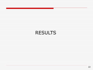 22
RESULTS
 
