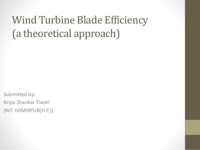 wind turbine efficiency
