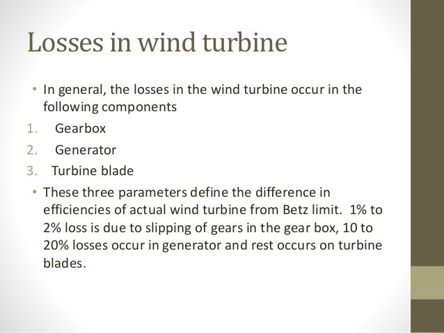 wind turbine efficiency