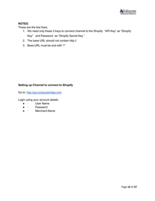 Windward Integration with Shopify Manual | PDF