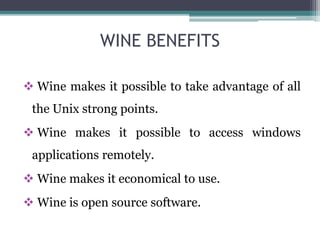 Wine (software) | PPTX