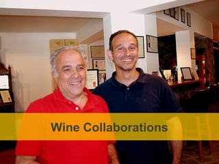 Wine collaborations – complicity
 of wine making in Pelendri at
       Tsiakkas Winery




      Wine Collaborations
 