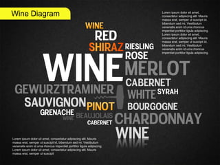 Wine Diagram for PowerPoint