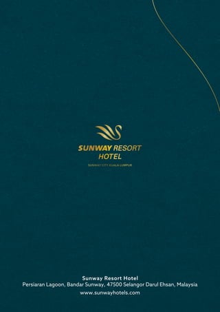 Sunway Resort Hotel
Persiaran Lagoon, Bandar Sunway, 47500 Selangor Darul Ehsan, Malaysia
www.sunwayhotels.com
 