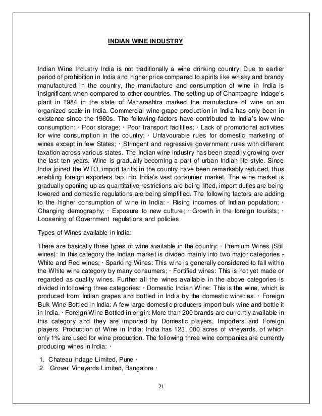 analysis of the wine industry essay Rainier wine company is at the moment mainly making four types of wine which are chardonnay, cabernet sauvignon, merlot and a limited. analysis of the wine industry essay Rainier wine company is at the moment mainly making four types of wine which are chardonnay, cabernet sauvignon, merlot and a limited.