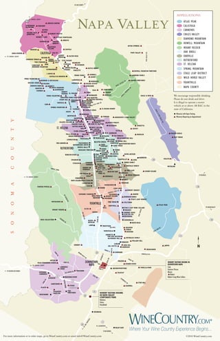 Napa Winery Map Pdf Mapa De Viñedos En Napa Valley - De Los Viajes De Luis Fernando Heras…