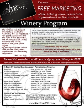 Winery Program