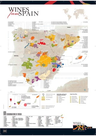Wines of Spain Denominations of Origin - Denominaciones de Origen de los vinos de España