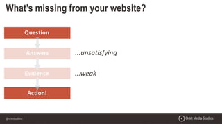 @crestodina
What’s missing from your website?
...unsatisfying
...weak
 
