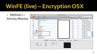  Method 2 –
Activity Monitor
28
 