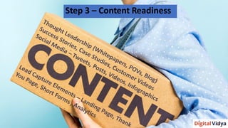 Step 3 – Content Readiness
 