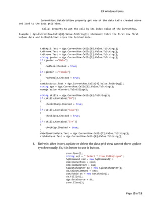 Winforms | PDF