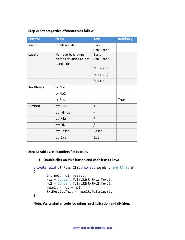 Windows Forms For Beginners Part 1
