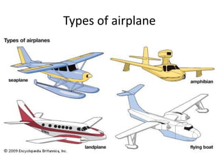 Types of airplane
 