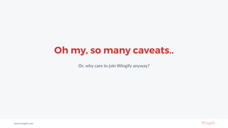 Oh my, so many caveats..
Or, why care to join Wingify anyway?
www.wingify.com
 
