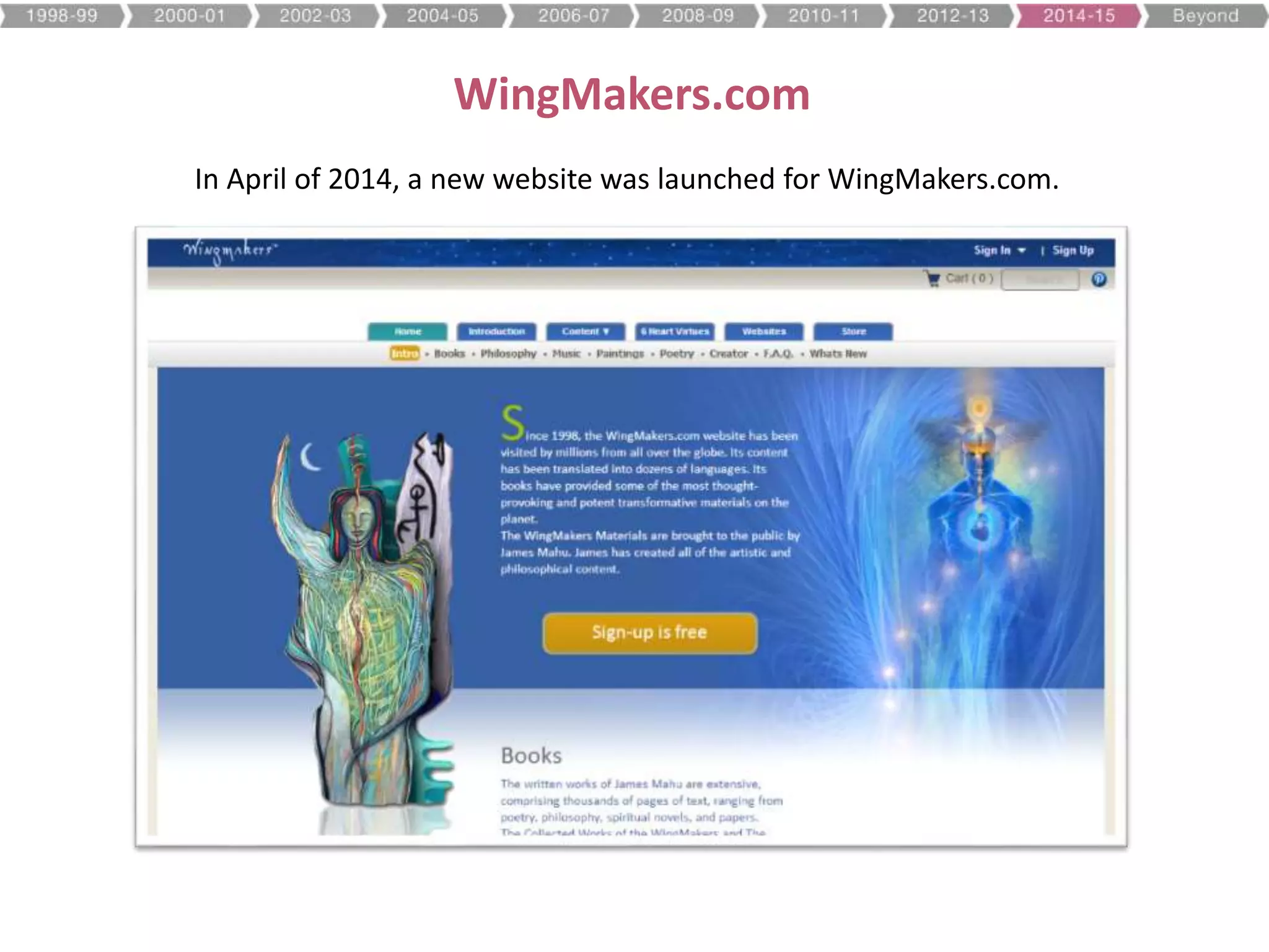 WingMakers.com
In April of 2014, a new website was launched for WingMakers.com.
 