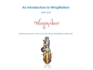 An Introduction to WingMakers
1998-2014
Defining moments in the evolution of the WingMakers Materials
 