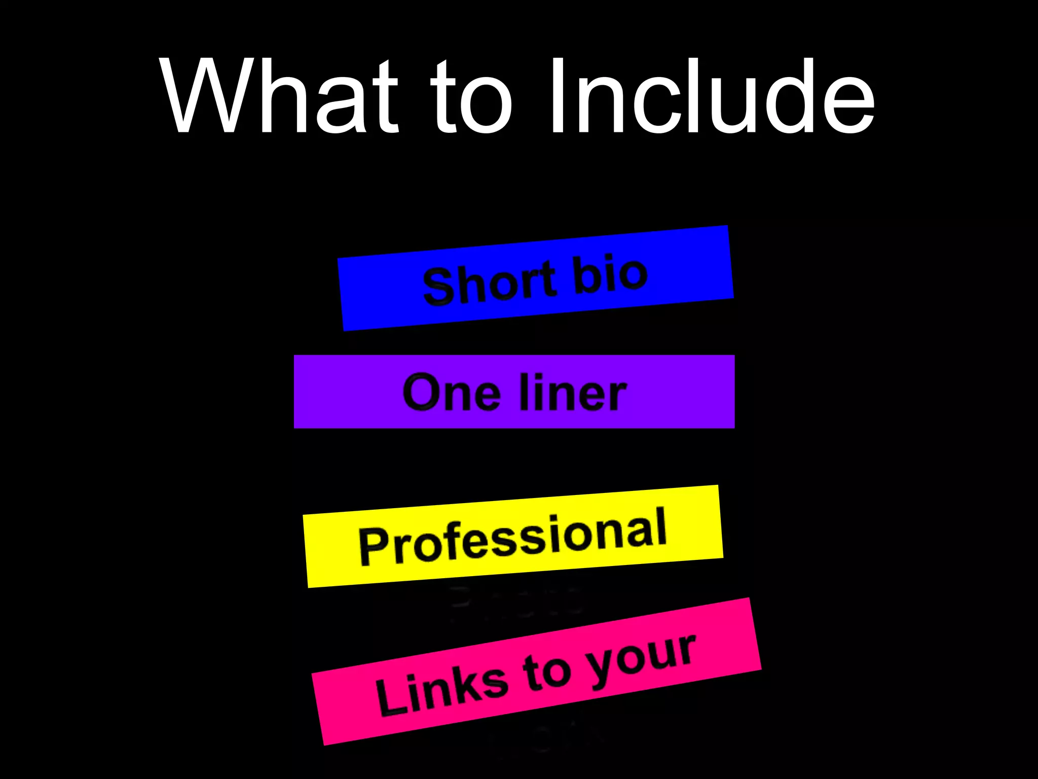 Create	
  your	
  proﬁle
Let’s see it in action…
 