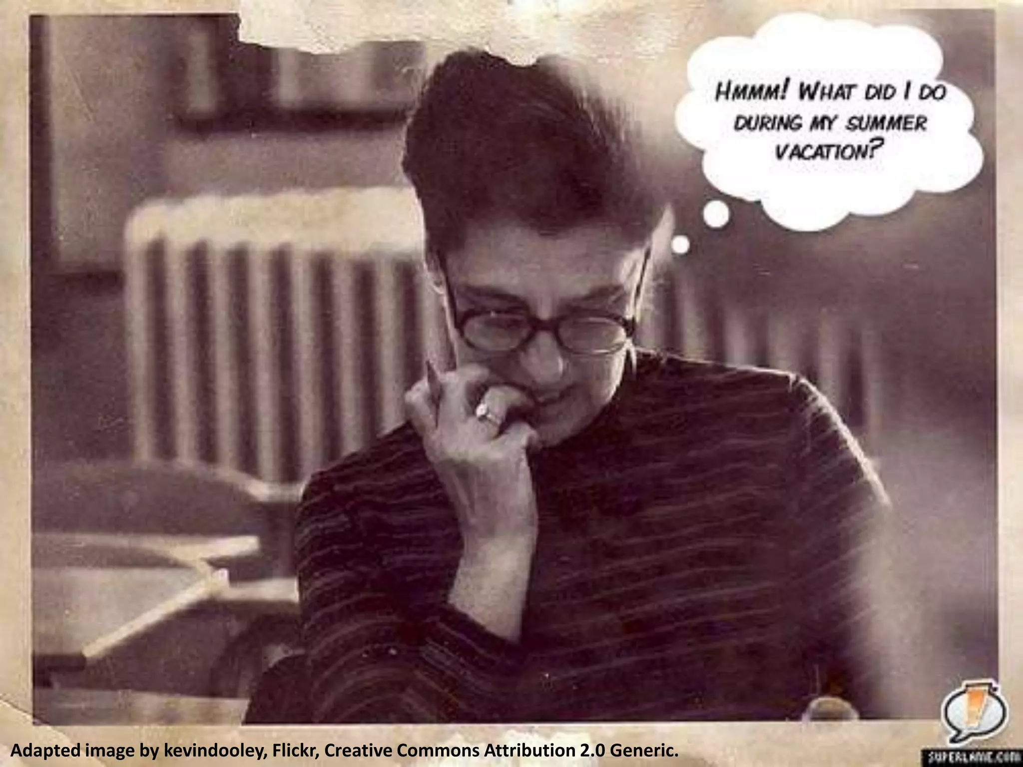 How	
  do	
  you	
  	
  
want	
  to	
  learn?	
   How	
  much	
  <me	
  	
  
can	
  you	
  invest?	
  
What	
  is	
  the	
  
best	
  tool?	
  
 