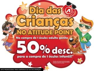 ARTE PROMOCIONAL PARA CAMPANHA DO DIA DAS CRIANÇAS
 