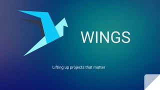 WINGS
Lifting up projects that matter
 
