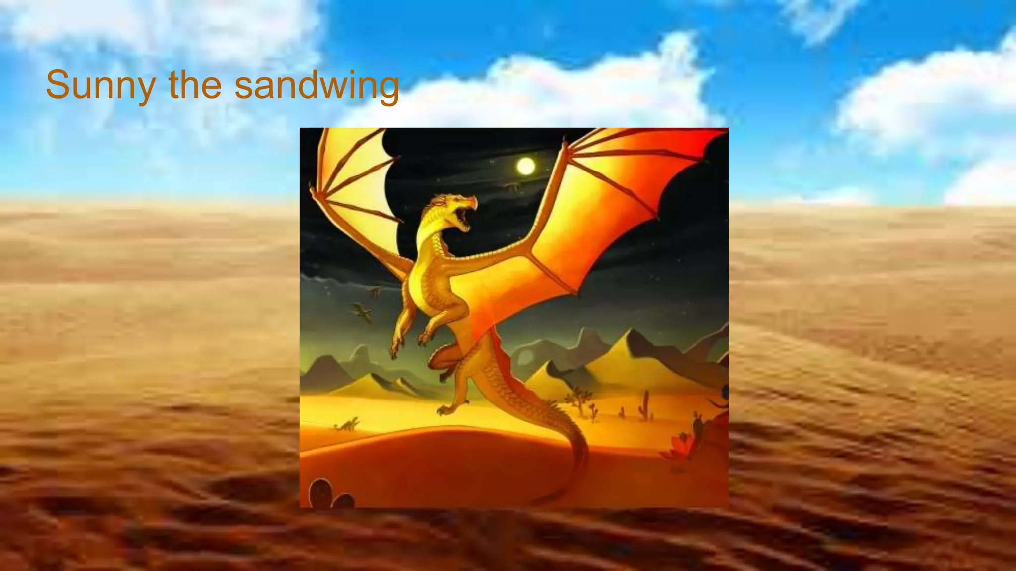 Sunny the sandwing