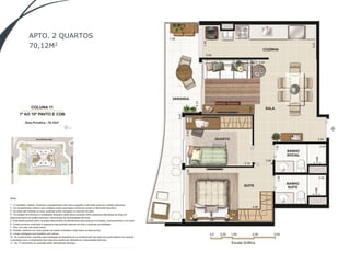 APTO. 2 QUARTOS
70,12M2
 