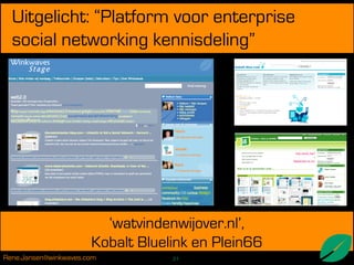 Enterprise 2.0, socialising the enterprise
