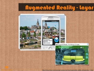 Augmented Reality - Layar




      http://www.bmw.com/com/en/owners/service/augmented_reality_introduction_1.html
 