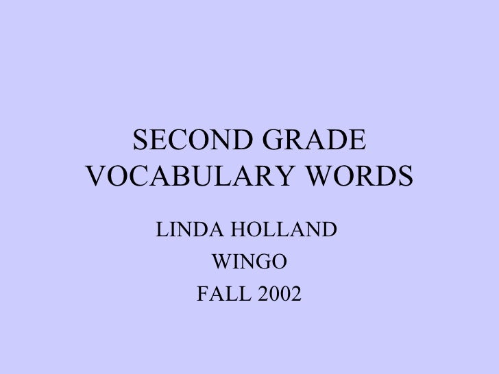 second ggrade vocabulary words vocabulary words for second grade
