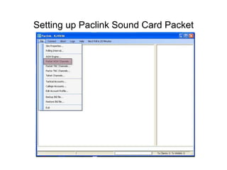 Setting up Paclink Sound Card Packet
 