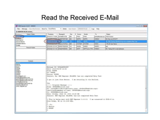 Read the Received E-Mail
 