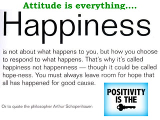 Attitude is everything…. 