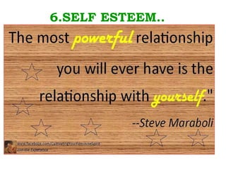 6.SELF ESTEEM.. . 