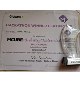 Hackathon Winner for Digital Marketing 4.0